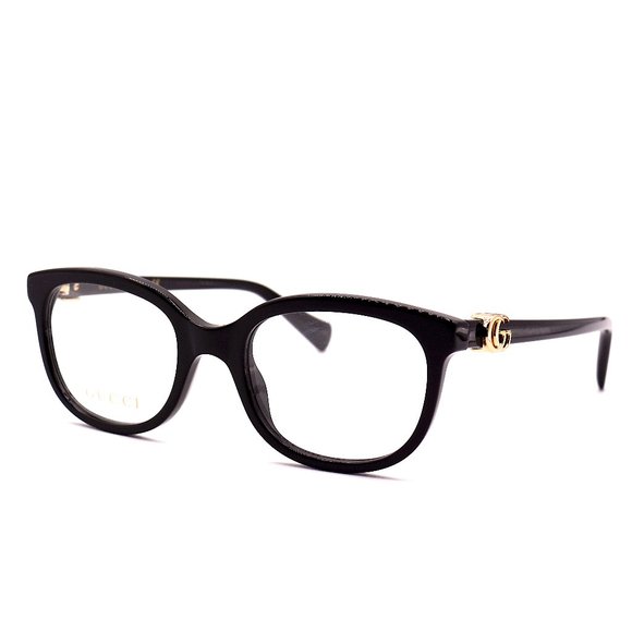 NEW GUCCI GG1075O 001 BLACK AUTHENTIC EYEGLASSES FRAME RX 48-19 - Picture 5 of 12